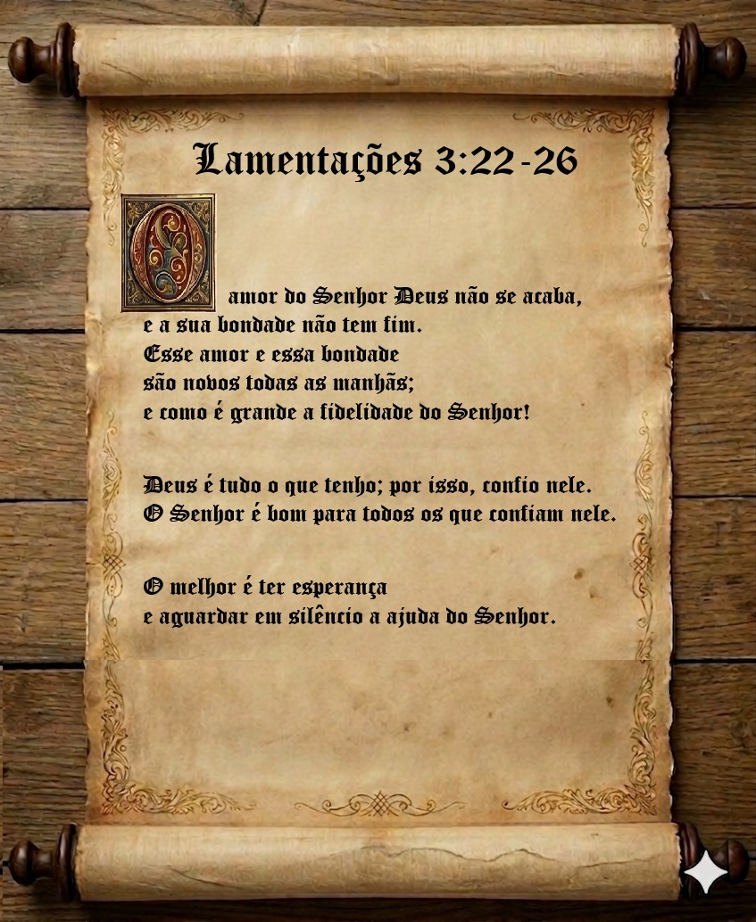 Lamentações 3:22-26